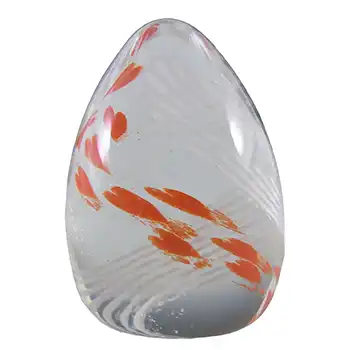 MARKED Caithness Vintage Glass "Love, All My Heart" Paperweight