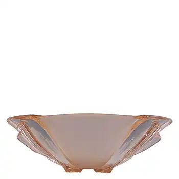 Stölzle #19251 Czech Art Deco 1930's Pink Glass Bowl