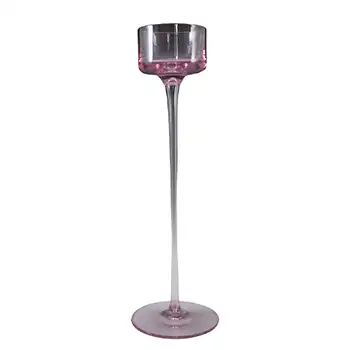 Wedgwood Vintage Brancaster Pink Glass 11" Candlestick RSW15/3
