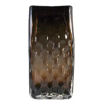 Whitefriars #9667 Baxter Cinnamon Textured Glass Basket Weave Vase