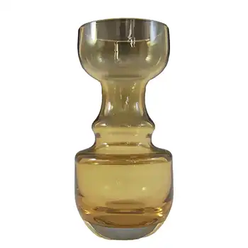 Aseda Swedish Amber Glass Hooped Vase by Bo Borgstrom #B15/58