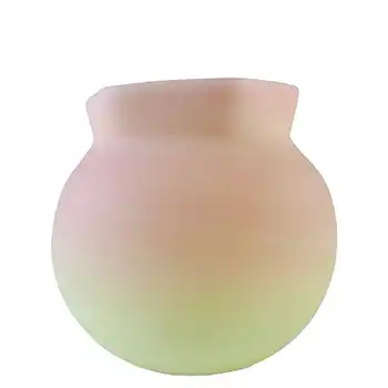 Thomas Webb Victorian Burmese Uranium Satin Glass Rose Bowl