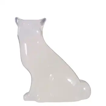 MARKED Hadeland Opaline Glass Norwegian Fox Figurine