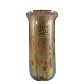 SIGNED Isle of Wight Studio 'Summer Fruits' Glass Miniature Vase