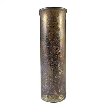 Isle of Wight Studio / Harris 'Azurene Black' Glass Cylinder Vase