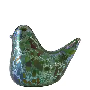 Isle of Wight Studio 'Summer Fruits' Greenberry Glass Bird