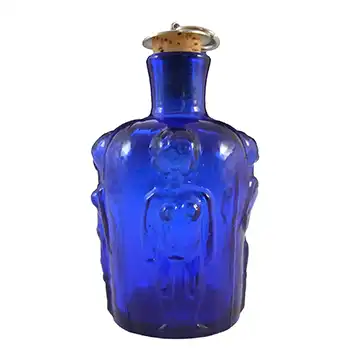 SIGNED Boda Swedish Glass "Adam & Eve" Bottle by Erik Hoglund