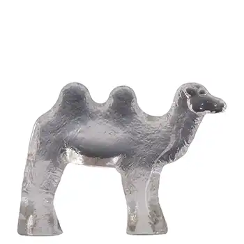 Kosta Boda Glass Camel Sculpture - Zoo Series by Bertil Vallien