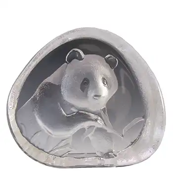 Mats Jonasson #3363 Glass Panda Paperweight - Signed