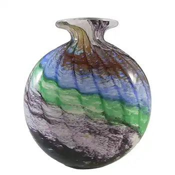 SIGNED & LABELLED Phoenician Vintage Multicoloured Glass Vase