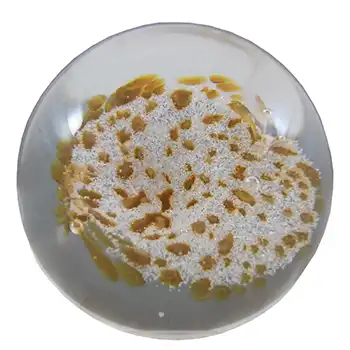 BOXED & MARKED Caithness Gold Glass "Wisp" Paperweight