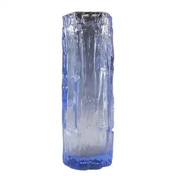 Ravenhead British Vintage Blue Glass Textured Bark Vase
