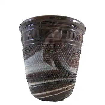 Davidson Victorian Purple Slag / Malachite Shot Glass