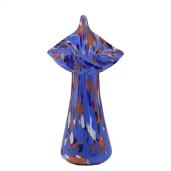 Czech Spatter / Splatter Glass Jack-in-the-Pulpit Vase