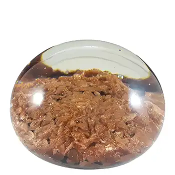 Ferro & Lazzarini Murano Vintage Aventurine Glass Paperweight