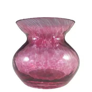 Heron Glass Speckled Pink British Posy Vase - Marked