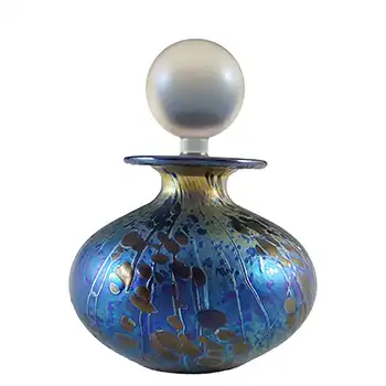 Isle of Wight Studio 'Summer Fruits' Mulberry Glass Perfume Bottle