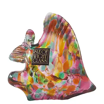 Isle of Wight Studio Multicoloured Glass Fish - Boxed