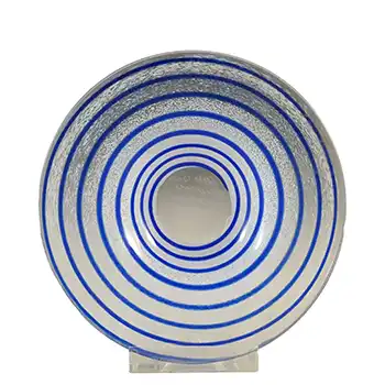 SIGNED Kosta Boda Glass Plate by Ulrica Vallien #78012