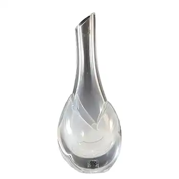 SIGNED Mats Jonasson Swedish Glass 'Pussy Willow' Vase #4026