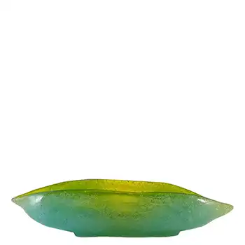 Murano / Venetian Bubbly Bollicine Green Glass Vintage Bowl