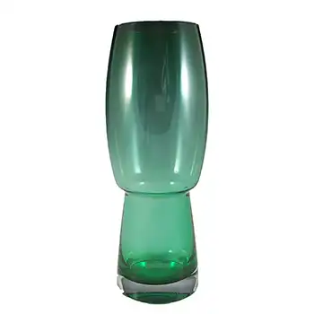 Riihimaki / Riihimaen Lasi Oy Finnish Green Glass Vase