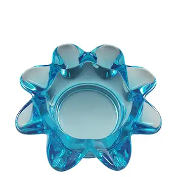 Rudolfova #13154 Sklo Union Blue Glass Bowl by Rudolf Jurnikl