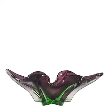 Cimarosti & Pinzan V. A. C. Murano Purple Sommerso Glass Bowl