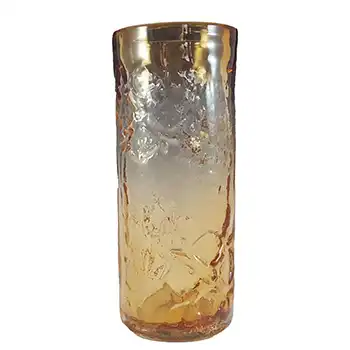 MARKED Wedgwood / Stennett-Willson Topaz Glass Textured Vase RSW25