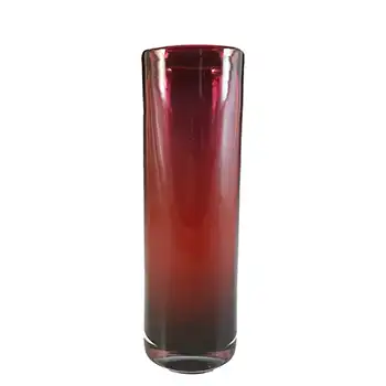 Wedgwood RSW20/1 Cranberry Glass Cylindrical Vase - Marked