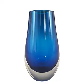 Whitefriars #9497 Blue Cased Glass Vase