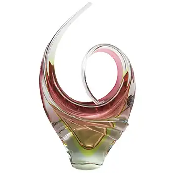 Arte Nuova Pustetto & Zanetti Murano Sommerso Uranium Glass Vase