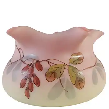 MARKED Thomas Webb Victorian Burmese Uranium Glass Vase