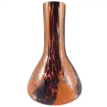 Avondale British Vintage Red & Orange Speckled Glass Vase