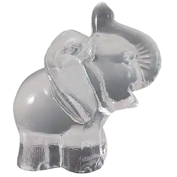 MARKED Goebel German Glass Elephant Sculpture