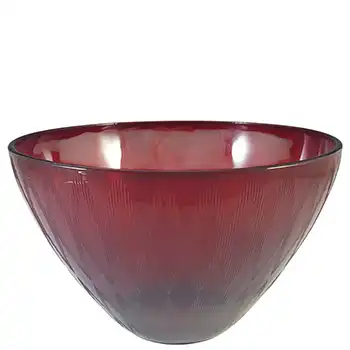 Gullaskruf Ruby Red Glass 'Delphi' Bowl by Lennart Andersson