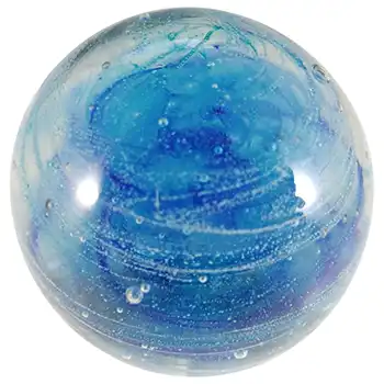 Isle of Wight Studio Vintage Blue Glass Paperweight - Marked