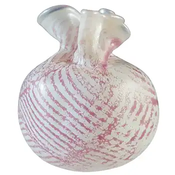 Isle of Wight Studio / Harris 'Sacks & Bags' Pink Glass Vase
