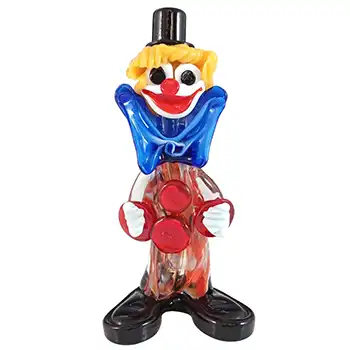 Murano / Franco Toffolo Vintage Glass Clown Figurine