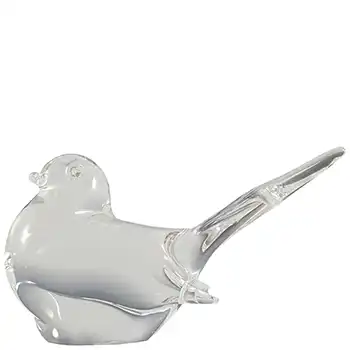 V. Nason & Co Murano Vintage Clear Glass Bird Sculpture