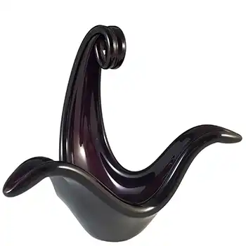 Viartec Murano Style Dark Purple Spanish Glass Sculpture