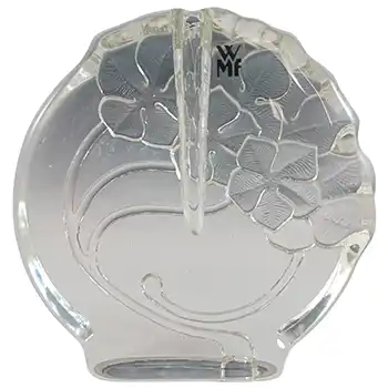 LABELLED WMF German Vintage Solifleur Textured Glass Stem Vase