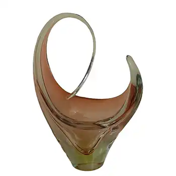 Arte Nuova Pustetto & Zanetti Murano Sommerso Uranium Glass Vase
