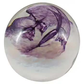 MARKED Caithness Vintage Purple Glass "Pixie" Paperweight