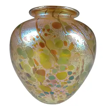 Isle of Wight Studio 'Summer Fruits' Glass Globe Vase - Labelled