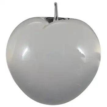 Isle of Wight Studio Vintage Clear Glass Apple Paperweight - Labelled