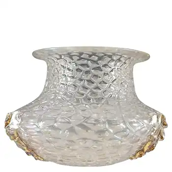 Kralik Art Nouveau Antique Iridescent Glass 'Martelé' Vase