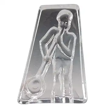 Lindshammar Swedish Glass Glassblower Sculpture / Figurine