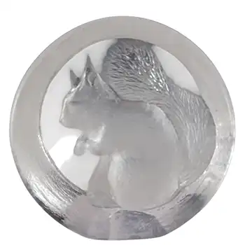 Mats Jonasson Swedish Glass Squirrel Sculpture - Signed