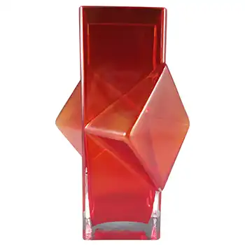 Riihimaki #1388 Erkkitapio Siiroinen Red Glass Pablo Vase